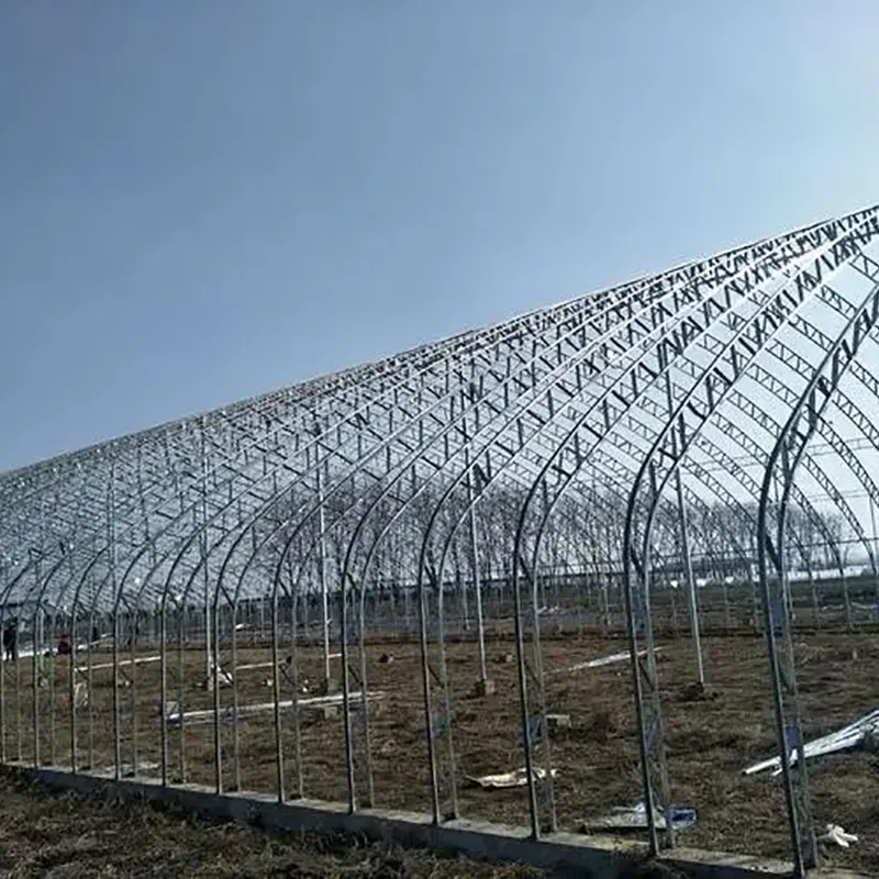 Сборная солнечная теплица с двойной аркой